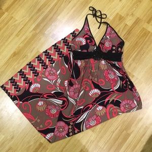 XOXO Halter Spring/Summer Stretchy Maxi Dress